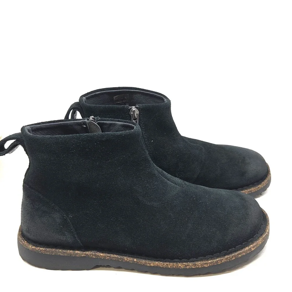 Birkenstock Ankle Zip Black  Boots Womens Size 39 US 8